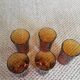 Series of 5 vintage glasses