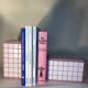 Serre-livres blanc et rose