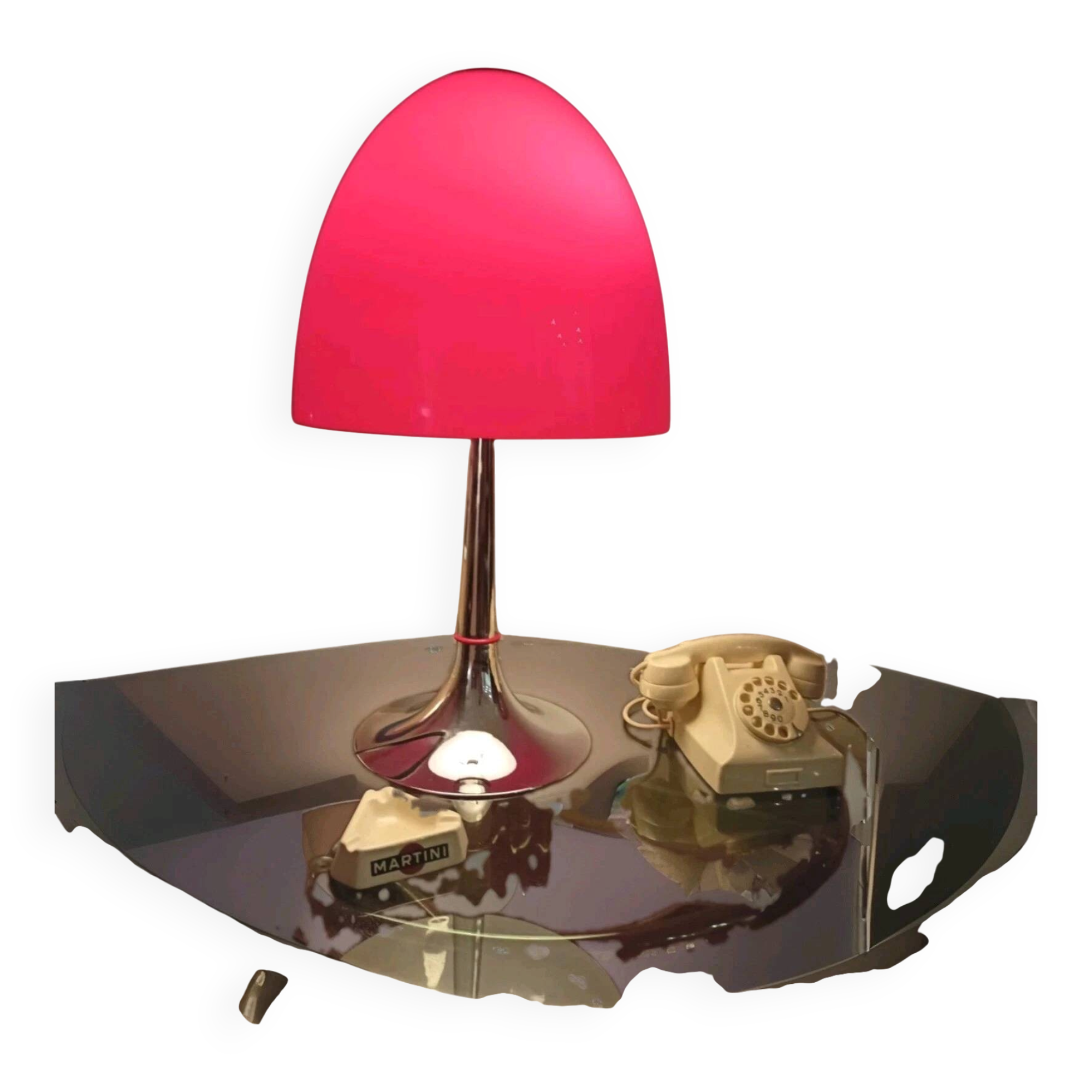 XXL Lamp H 78 cm Bell in Murano Glass