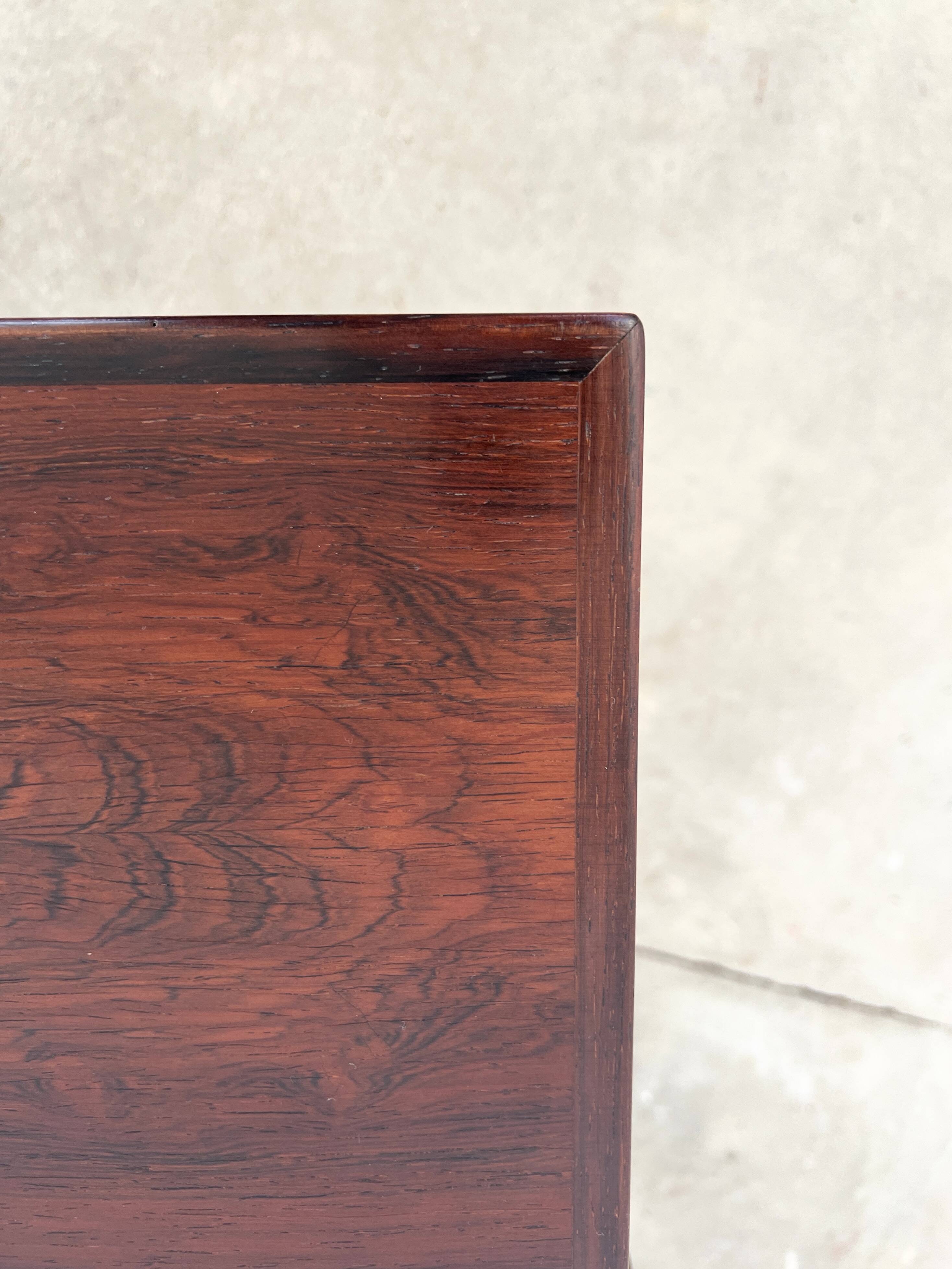 Nest of tables in rosewood, Denmark, 1960s.