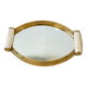Plateau miroir doré Art Deco