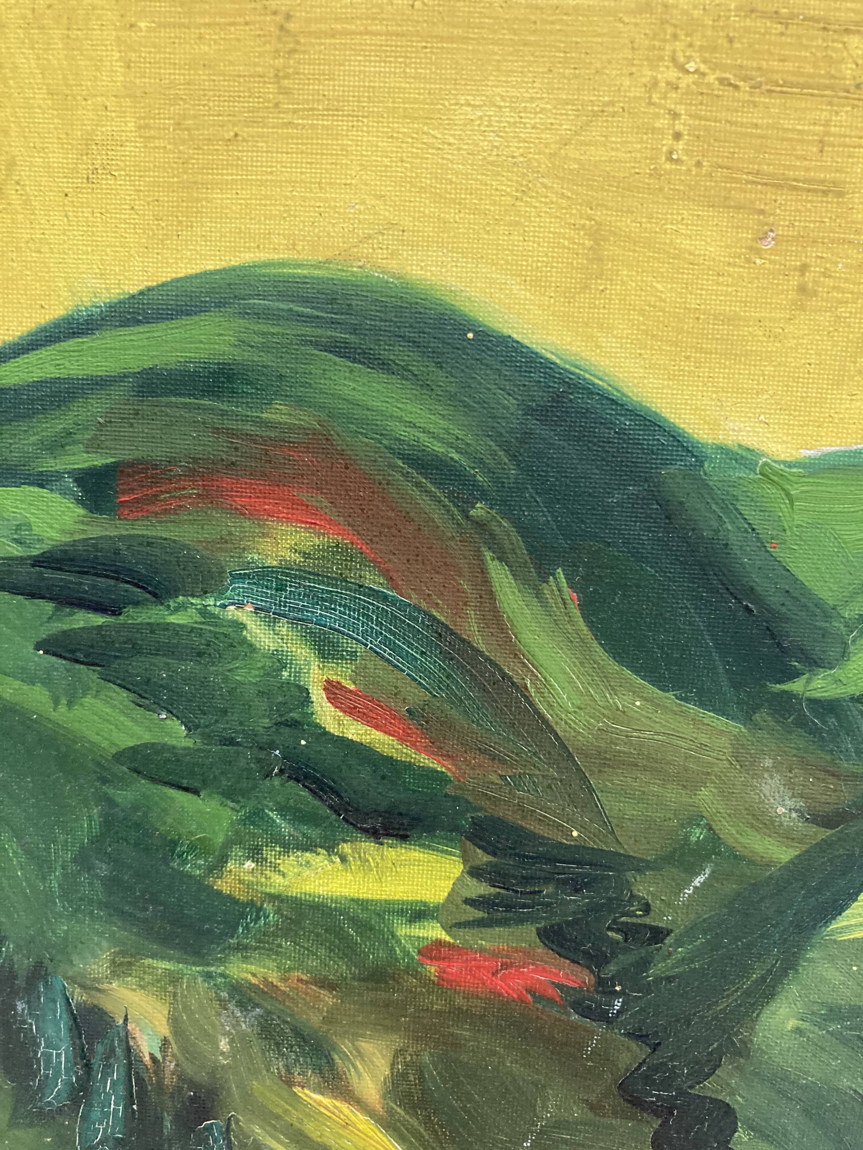 Landscape oil on panel
