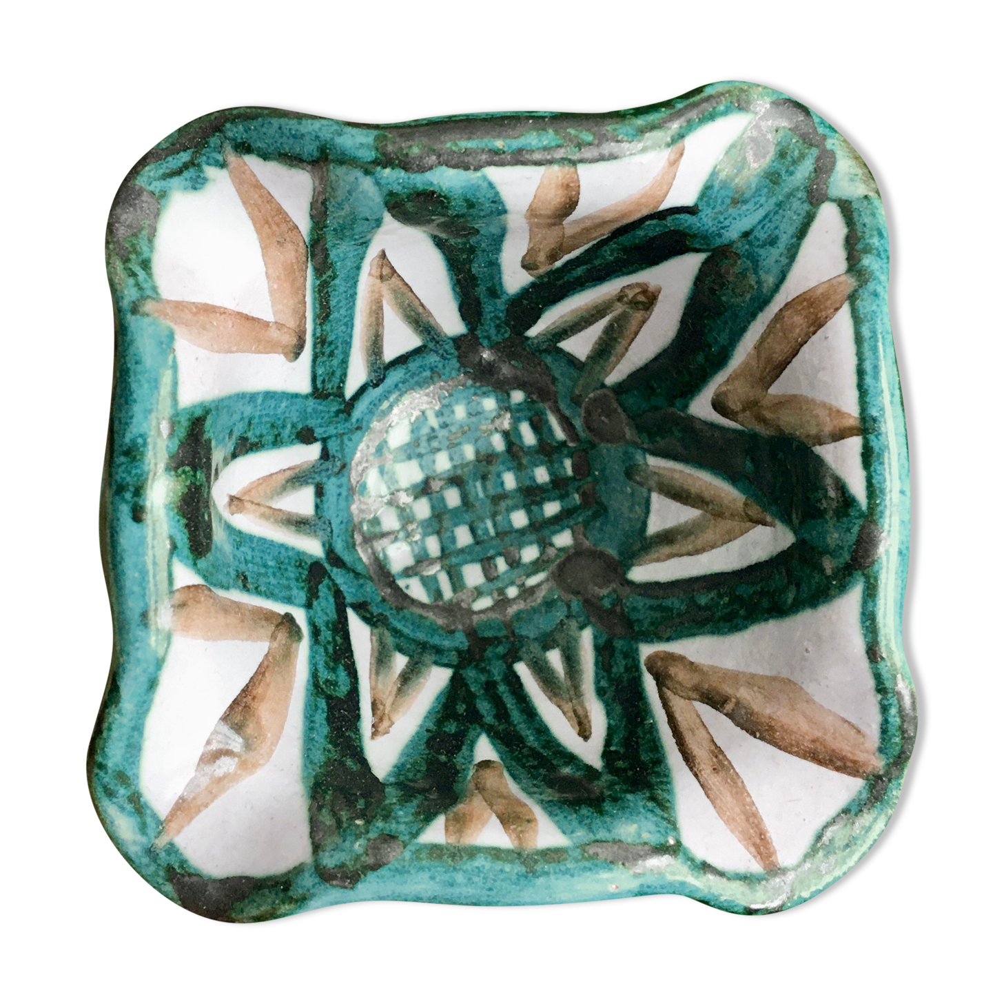 Vintage ceramic ashtray, signed Robert Picault