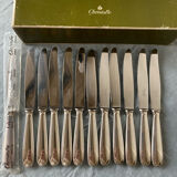 12 Christofle cheese knives