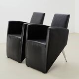 Philippe Starck Pair of J. Lang Armchairs for Driade Aleph 1987