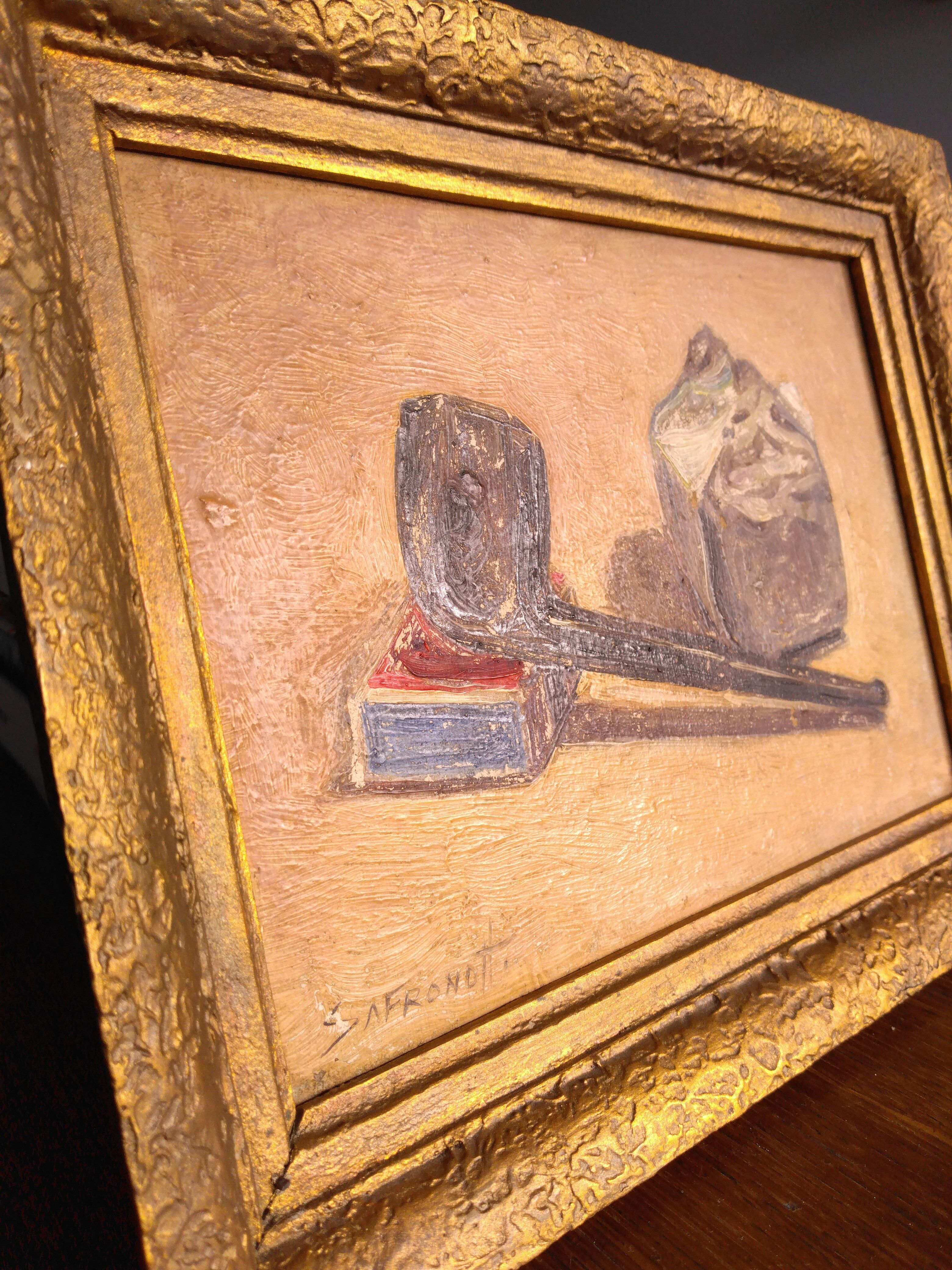 Oil painting on isorel Nicolas Safronoff