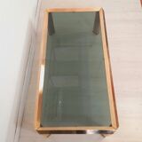 Table basse vintage en laiton