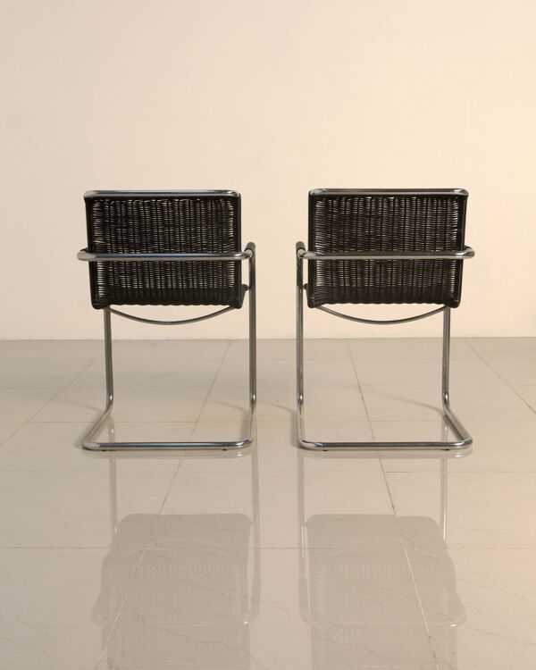 Ensemble de 4 chaises ''D41'' par Jean Prouvé pour Tecta 80's