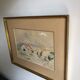 Framed watercolor seaside house