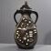 Large double lighting lamp base with openwork design, Brutalist 1960s.