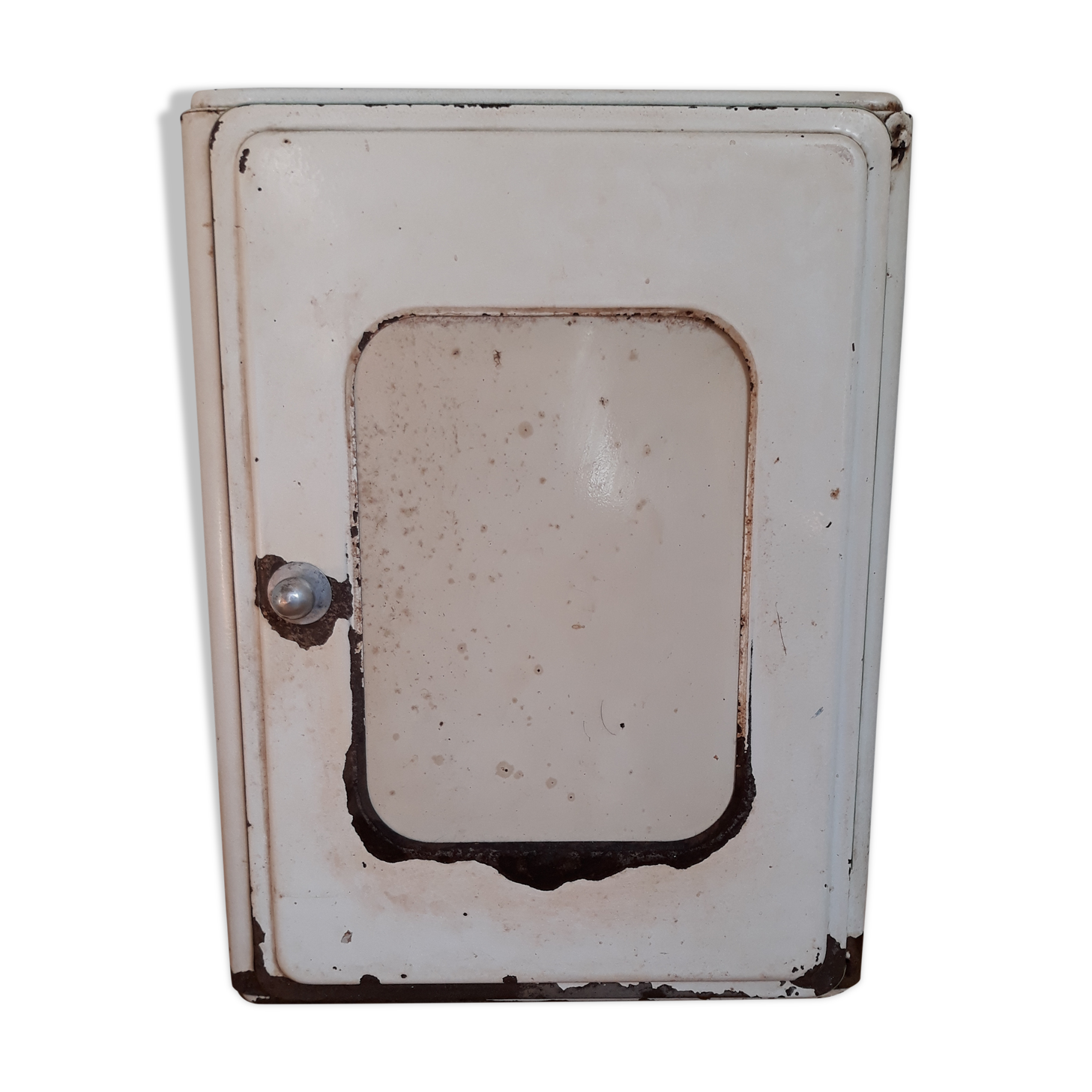 Medicine cabinet or toilet in sheet metal