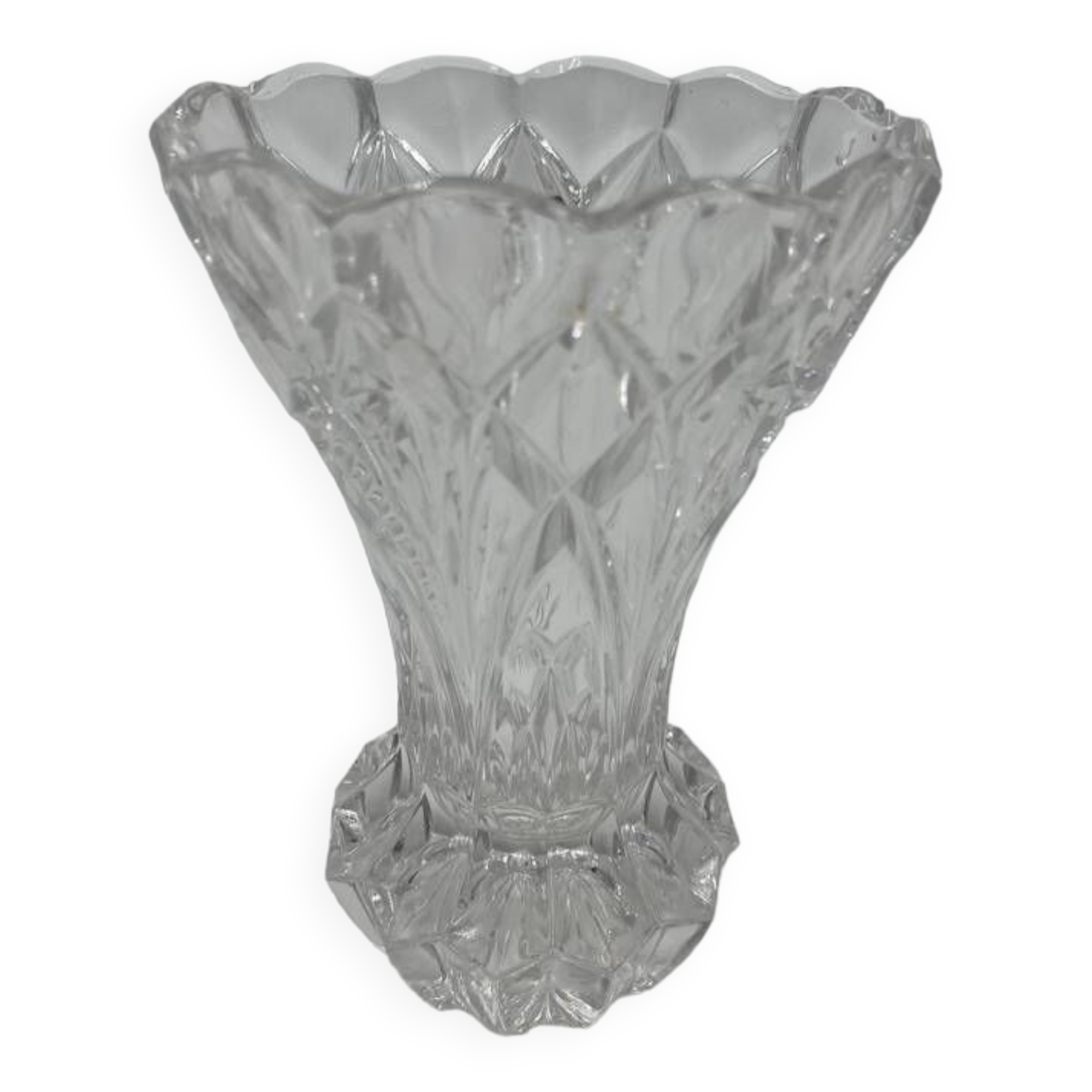 Cut crystal vase
