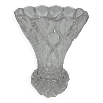 Cut crystal vase