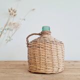 Glass and rattan demijohn carboy