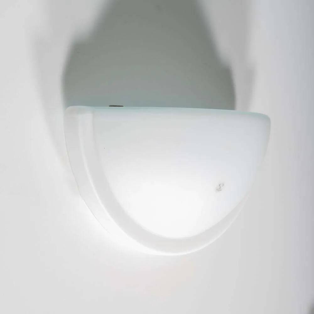 Space Age glass wall lamp by Peil & Putzler, minimalist.