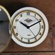 Vintage formica clock round silent wall clock "White Lutetia"