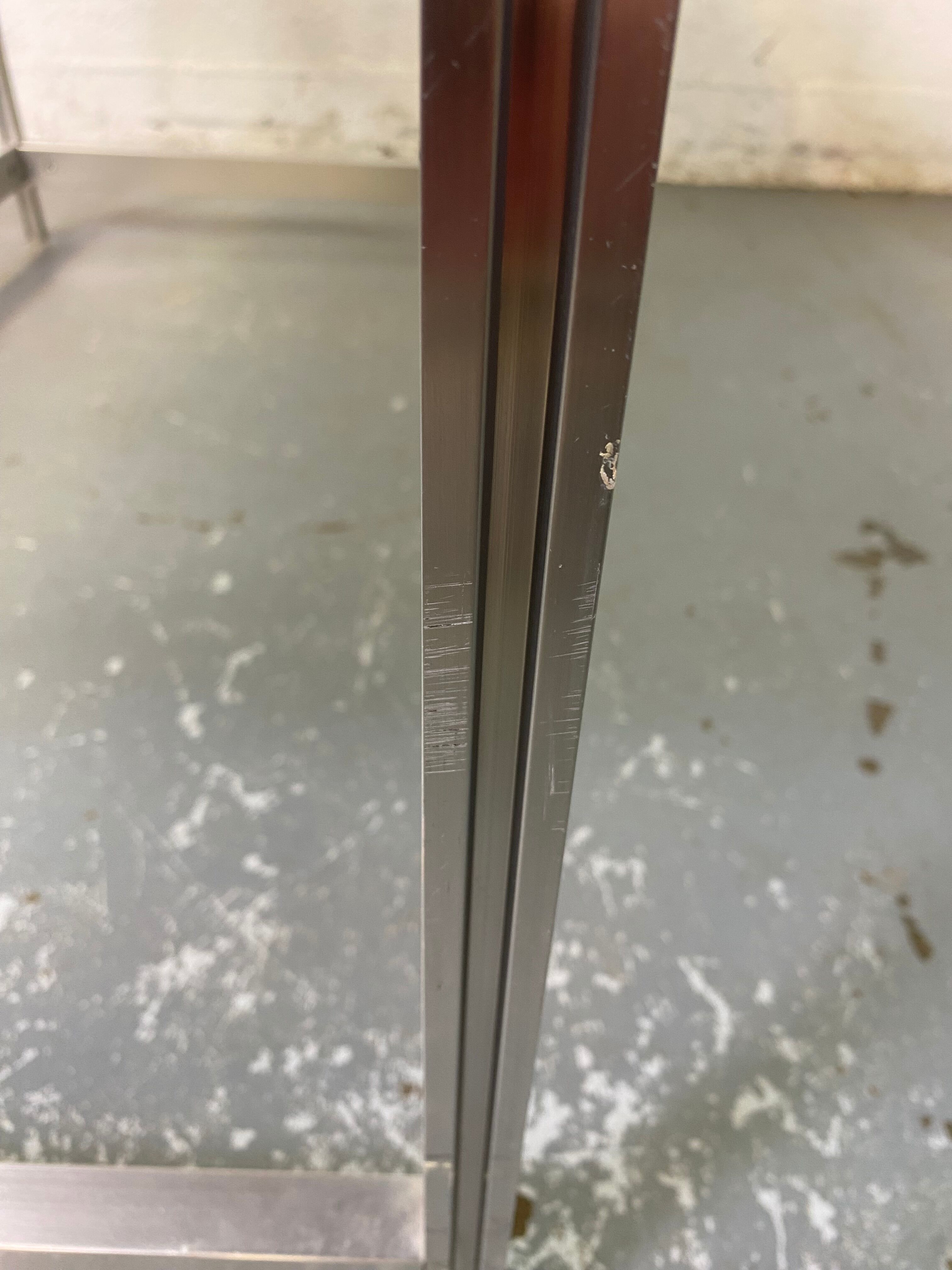 Aluminum and Glass Desk