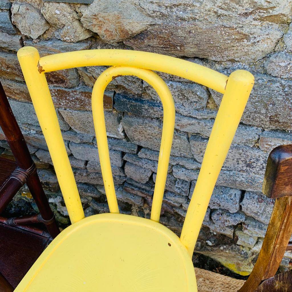 Set of 8 mismatched chairs