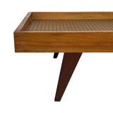 Vintage daybed minimalist design in Teak and Oak 1960s