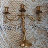 Antique metal chandelier with 3 arms