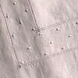 Antique linen and cotton towel dyed in soft pink