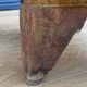 Brutalist africanizing wooden stool carved in the xxth mass