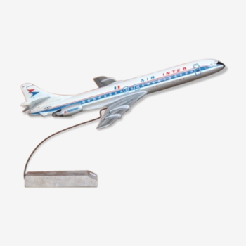 Avion maquette d'agence air inter vintage