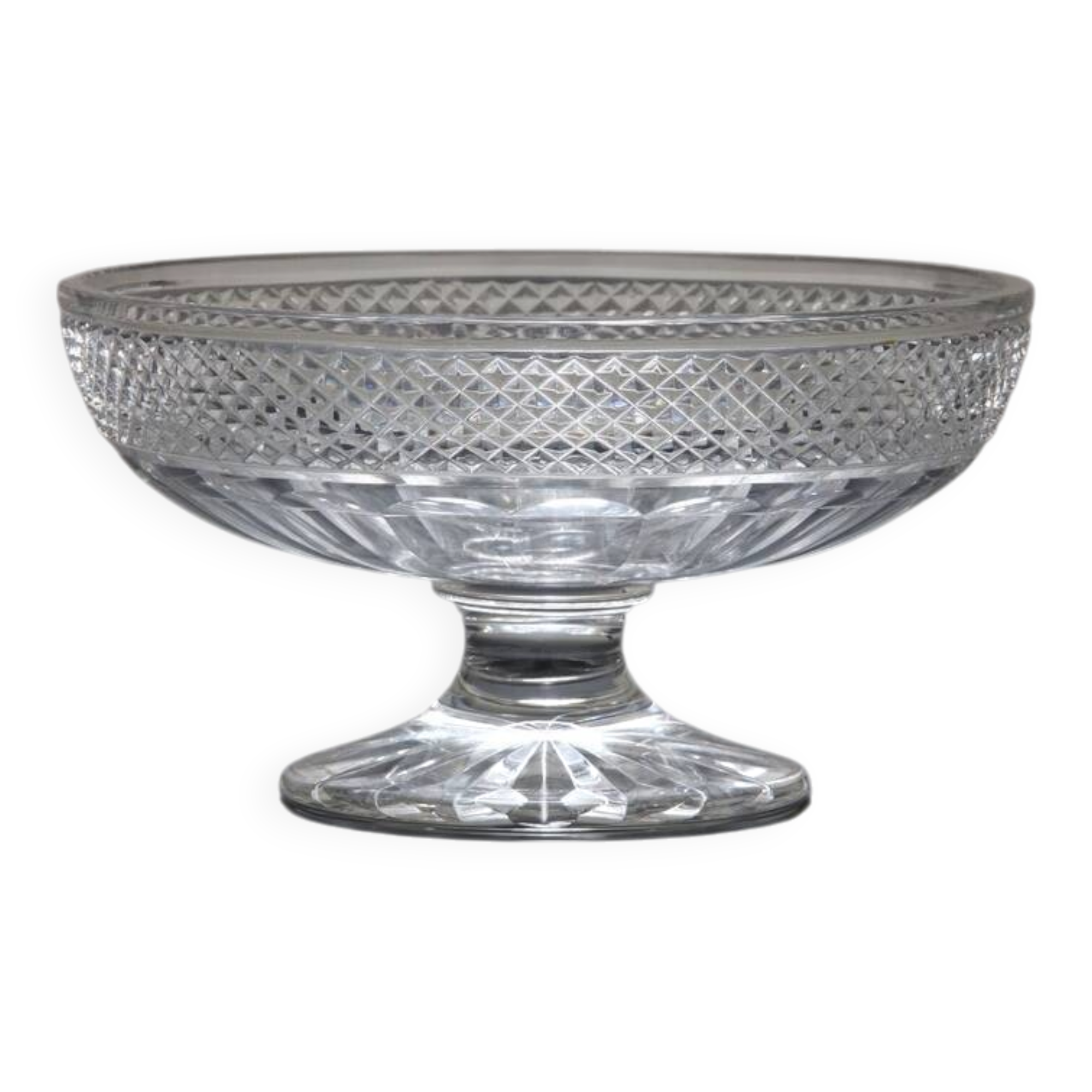 Large fruit bowl in saint-louis crystal, trianon model