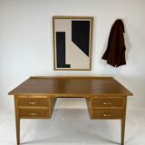 Two-sided oak desk, 50s