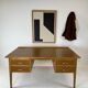 Bureau en chêne bi face années 50