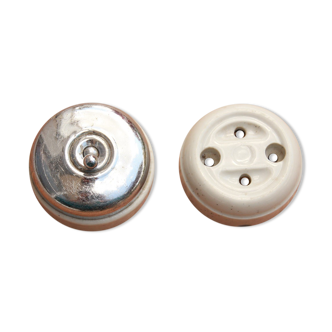 Lot interrupteur et prise en porcelaine