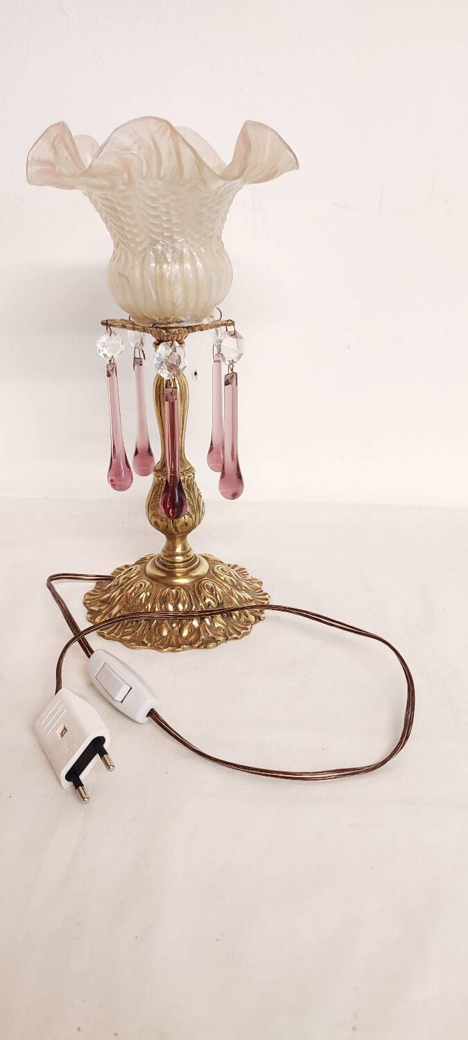 Lampe de table "Art Nouveau" en bronze. Espagne, années 1940.