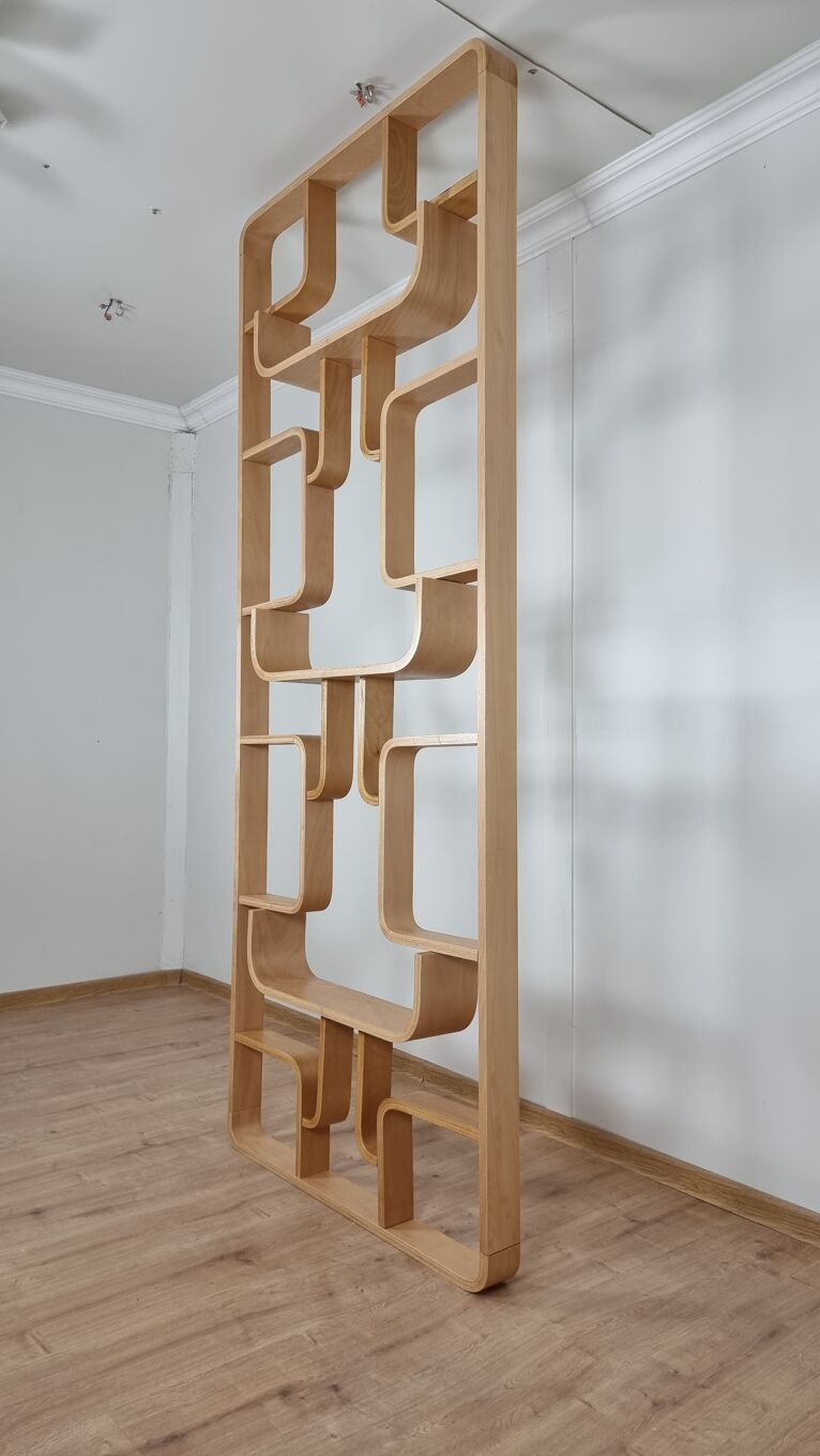 Set of 2 room dividers by Ludvik Volak for Drevopodnik Holesov 1950s