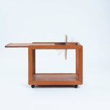 Trolley bar cart teak extendible japandi Danish Design, 1970s