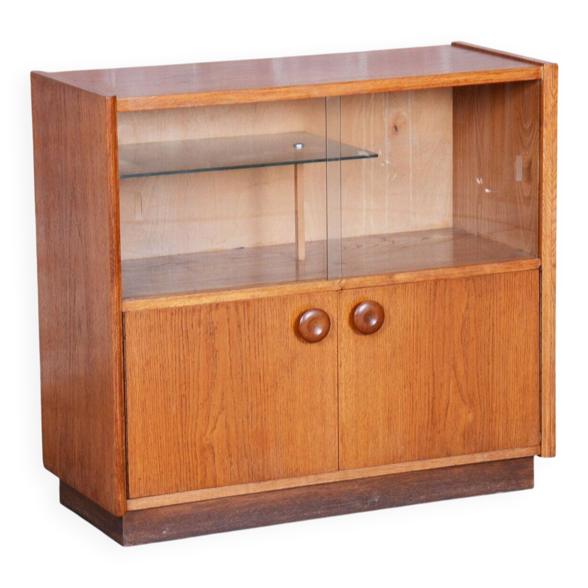Mid-Century Bookcase in Oak attributed to Up Závody, 1950s