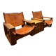 Paire de fauteuils de salon par Ate van Apeldoorn pour Houtwerk Hattem, années 1970.