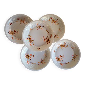 5 Haviland France Limoges Porcelain Soup Plates