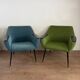 Pair of cocktail armchairs RDA 1960s
