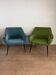 Pair of cocktail armchairs RDA 1960s