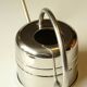 Stainless steel watering can, complete usuable, vintage from the 1970s