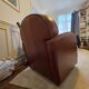 Cognac leather club armchair