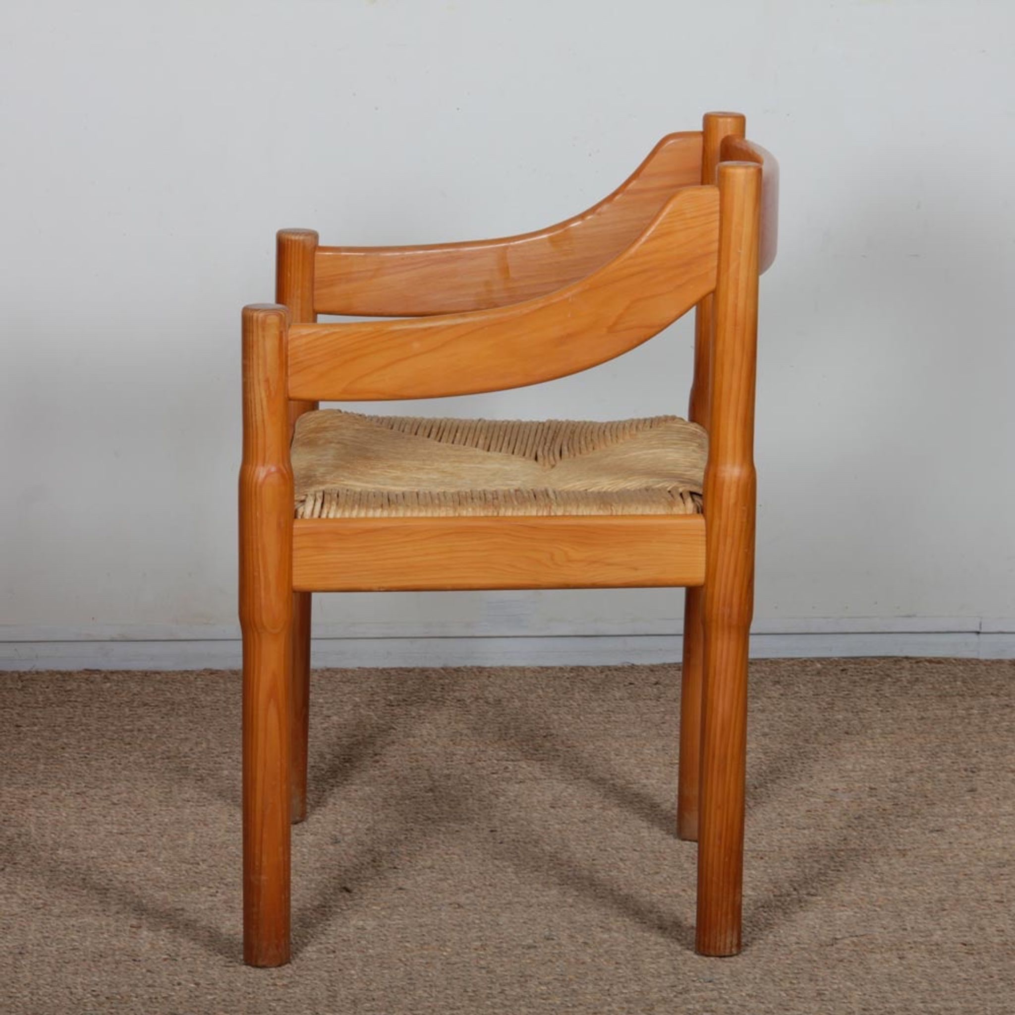 Pair of Carimate armchairs by Vico Magistretti for Cassina, 1960