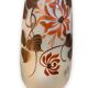 Paire de vases en pâte de verre peinte signés joma