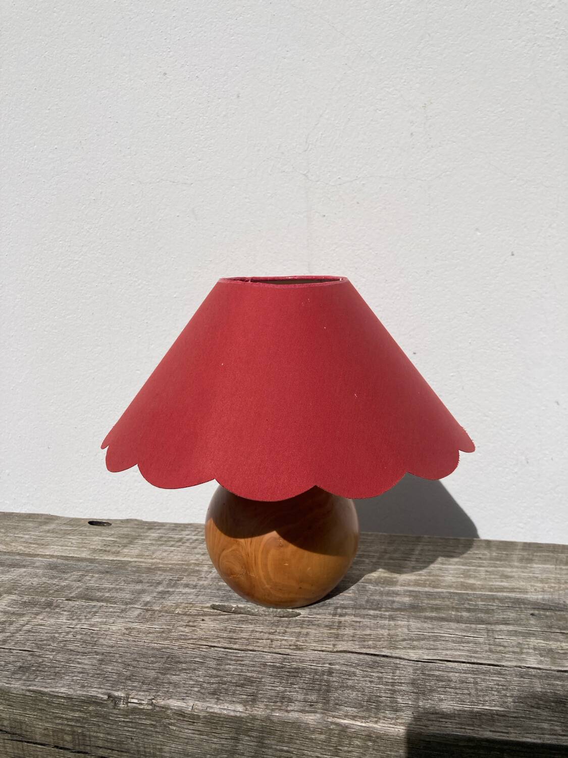 Wooden ball lamp 1980