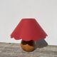 Lampe boule bois 1980