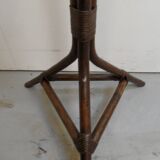 Vintage standing coat rack in bamboo