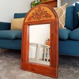Vintage solid oak mirror from the 70s/80s by Nicole Minck 70*41cm