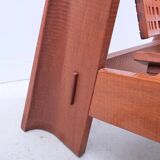 Pair of solid Lebanese cedar armchairs