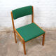 Vintage wooden chair 1960s reupholstered