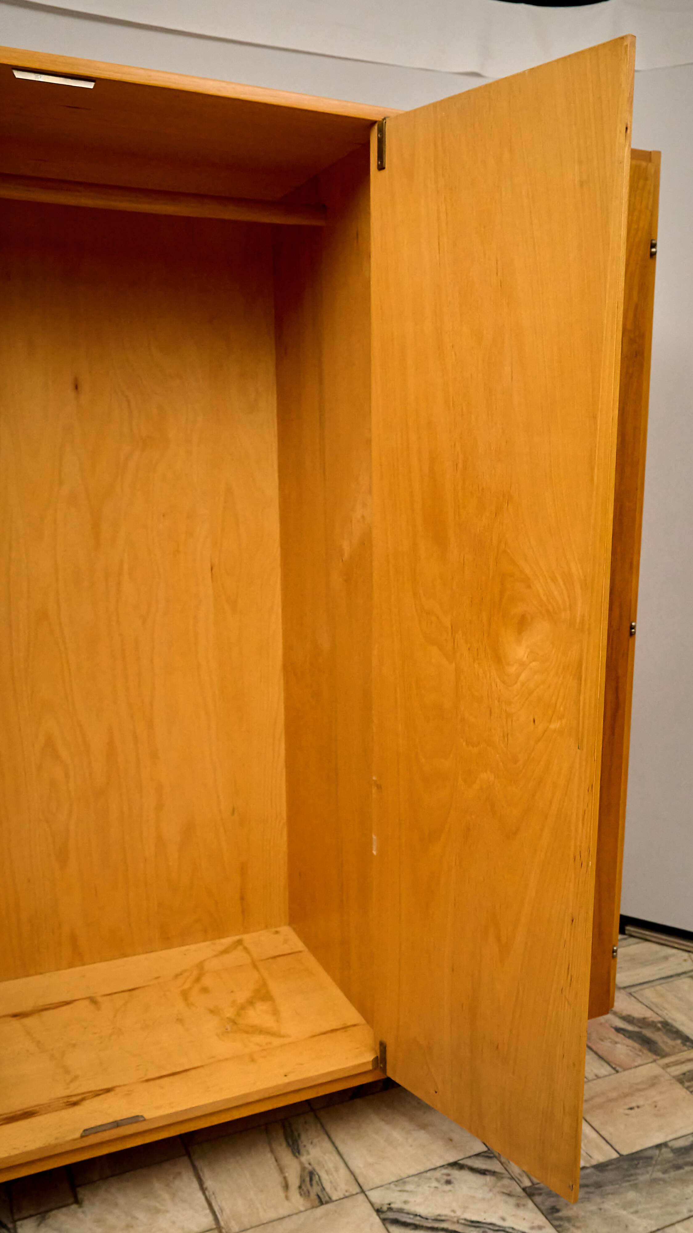 Czechoslovakian Vintage 3-door Wardrobe